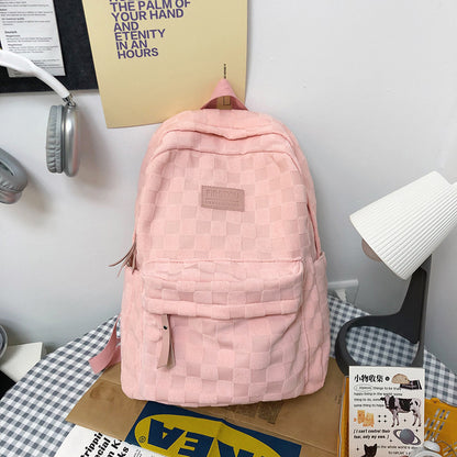 Gepunkteter Texturierter Schulrucksack Brehn
