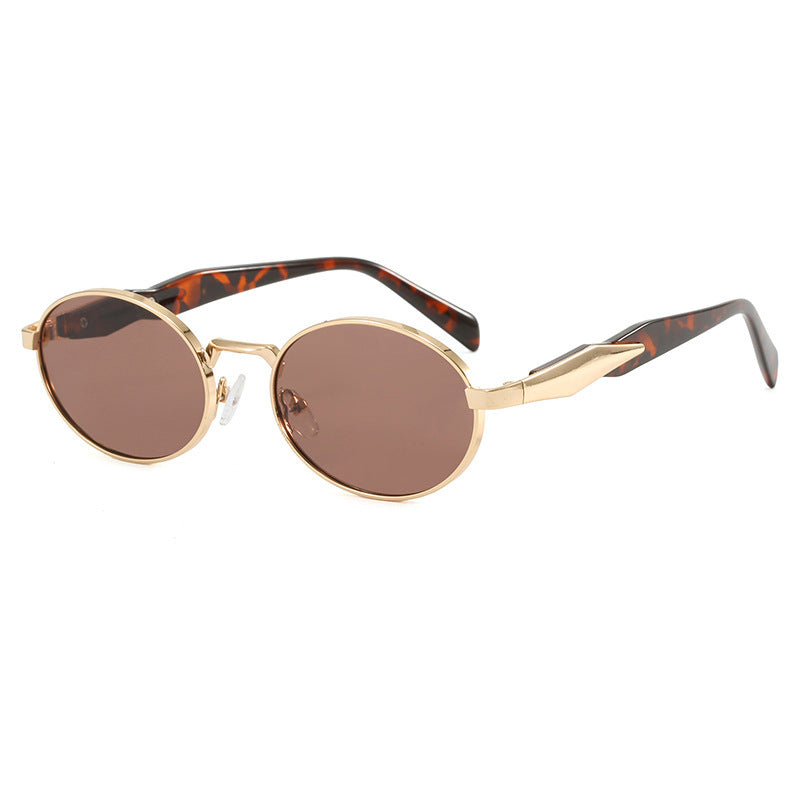 Damen Designer-Sonnenbrille mit hochwertigem runden Rahmen und schützendem UV-Filter Brehn