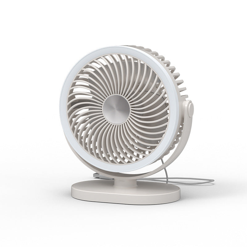 Damen tragbarer Tischventilator mit LED-Ring Beleuchtung Brehn