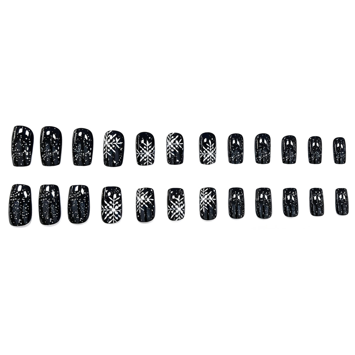 Festliche Schneeflocken Nagelkunst Brehn