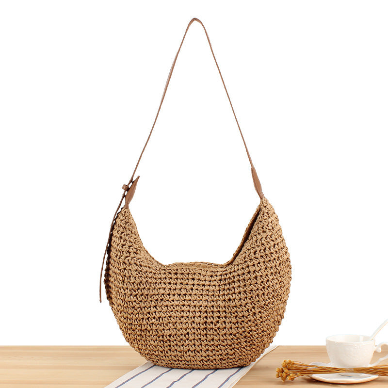 Schultertasche Aus Handgefertigtem Naturmaterial Brehn