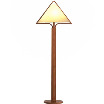 Minimalistische Holzfußlampe