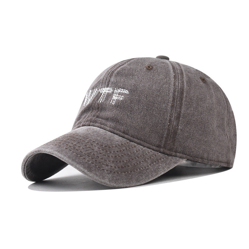 Damen Freizeit Destroyed Denim Baseballcap Brehn