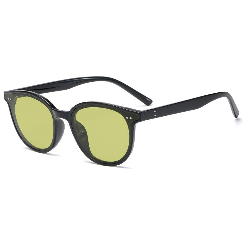 Damen runde Sonnenbrille mit stilvollem Design und UV-Schutz Brehn