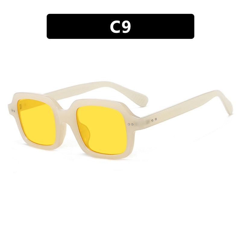 Damen moderne quadratische Sonnenbrille mit breitem Rahmen und elegantem Design Brehn
