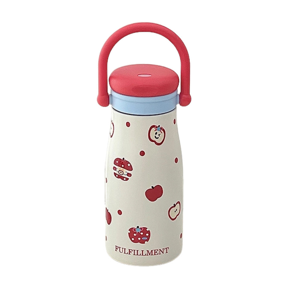 Damen kreative Trinkflasche mit lustigem Design und praktischer Schnur Brehn