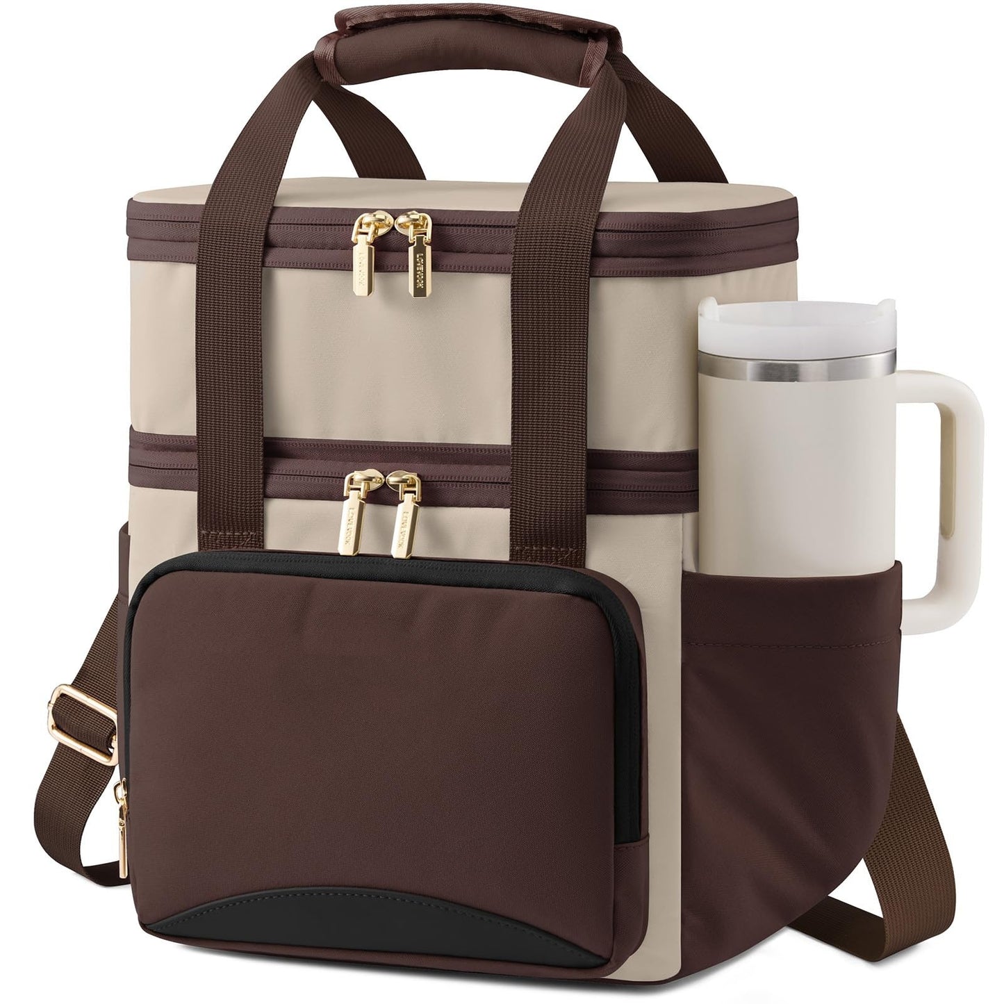 Isolierte Picknicktasche mit Mehreren Fächern und Eleganten Details Brehn