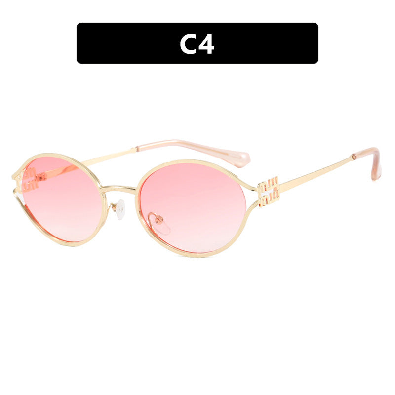 Damen elegante ovale Sonnenbrille Brehn