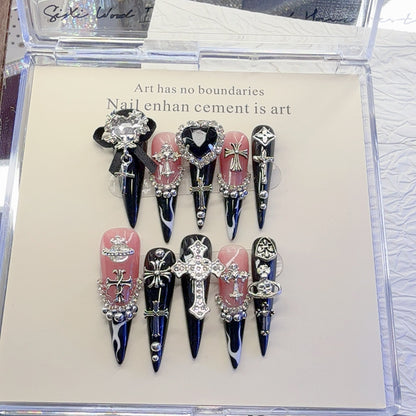 Gothic Inspirierte Dekorative Nagelkunst Set