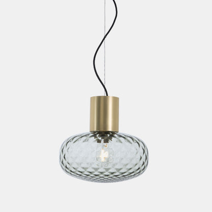Glas Mushroom Tischlampe mit dekorativem Sockel