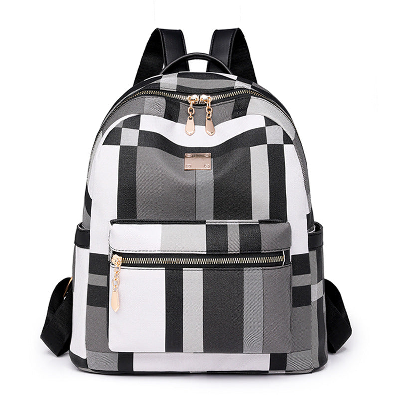 Stylischer kariert gemusterter Rucksack