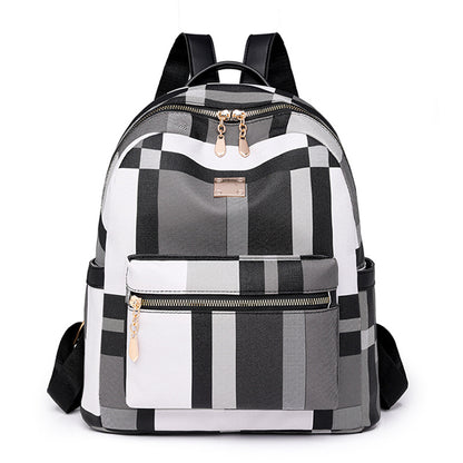 Stylischer kariert gemusterter Rucksack