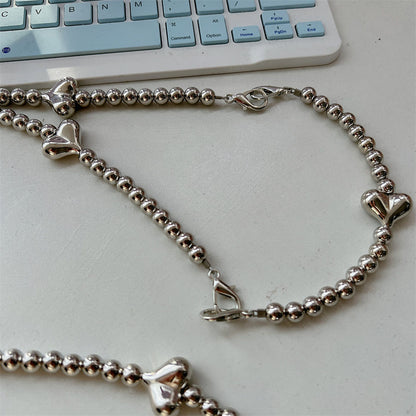 Stylische Herz-Akzent Perlen-Brillenband Brehn