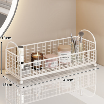 Eck-Drei-Ebenen-Metall-Vanity-Organizer-Regal