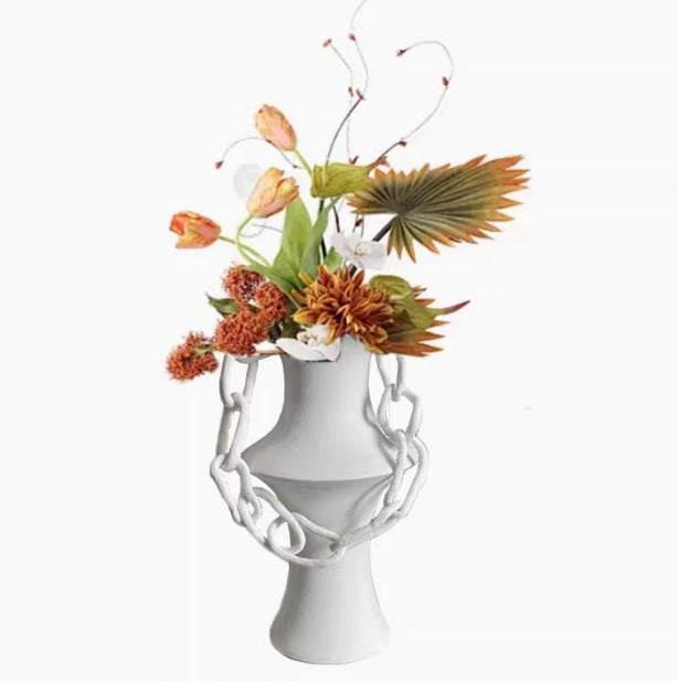 Moderne skulpturale Mittelpunkt Vase