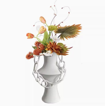 Moderne skulpturale Mittelpunkt Vase