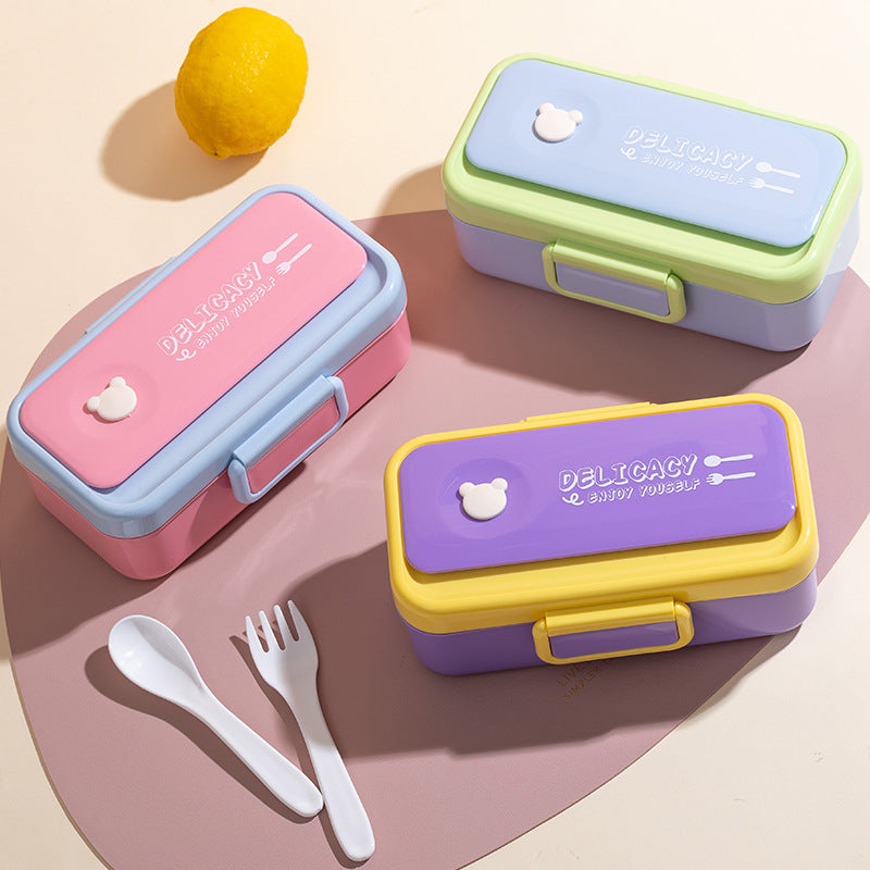 Dual-Compartment Bento Lunch Box