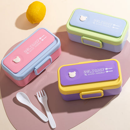 Dual-Compartment Bento Lunch Box