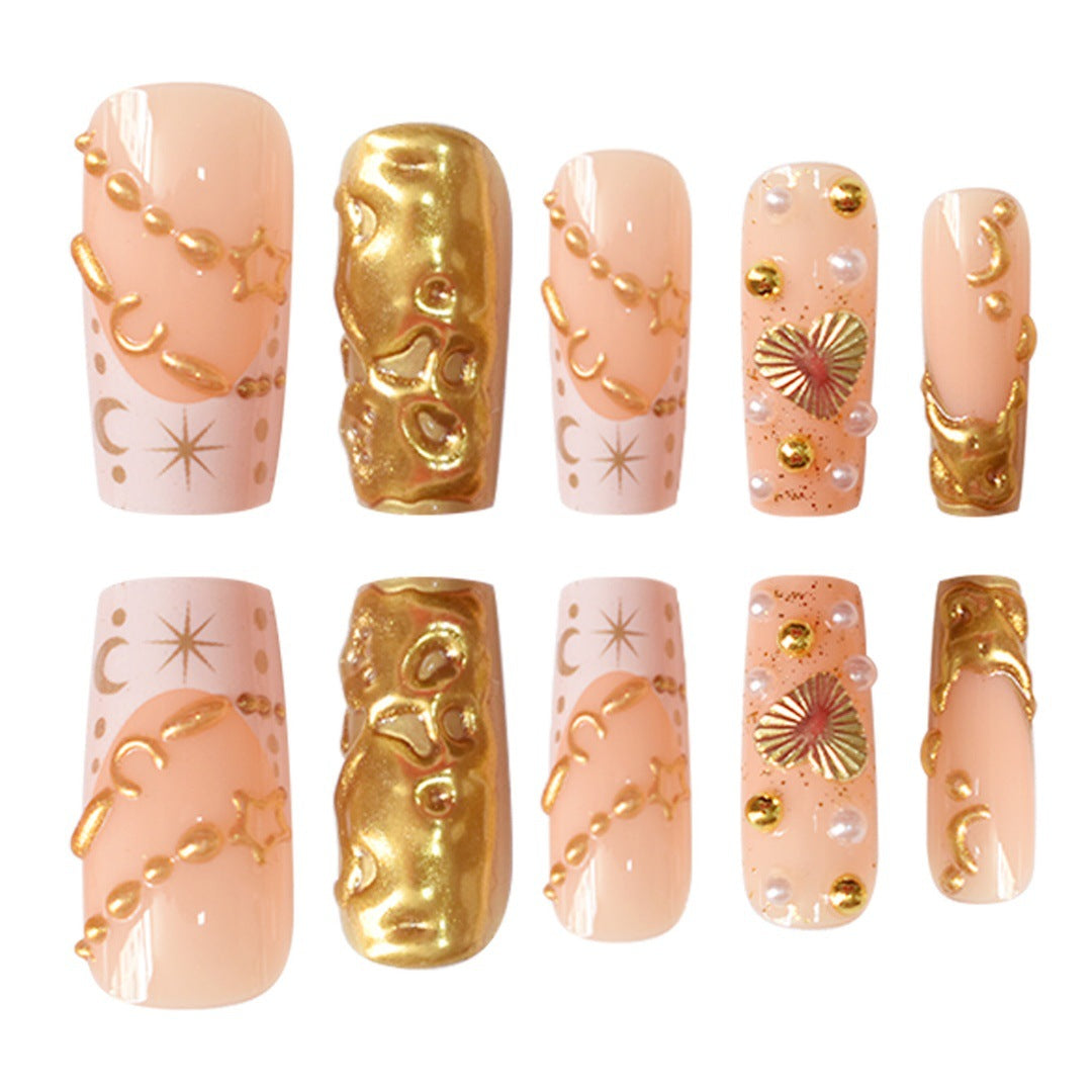 Premium Dekorative Press-On Nagelkunst Brehn