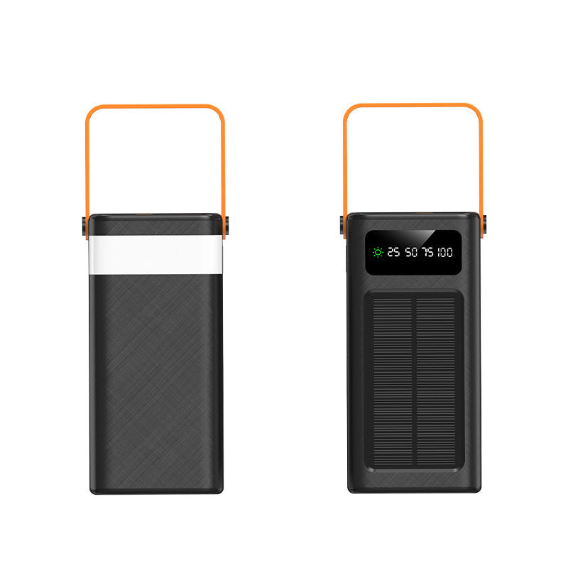 Tragbare Solarbetriebene Powerbank mit LCD-Anzeige und ergonomischem Tragegriff Brehn