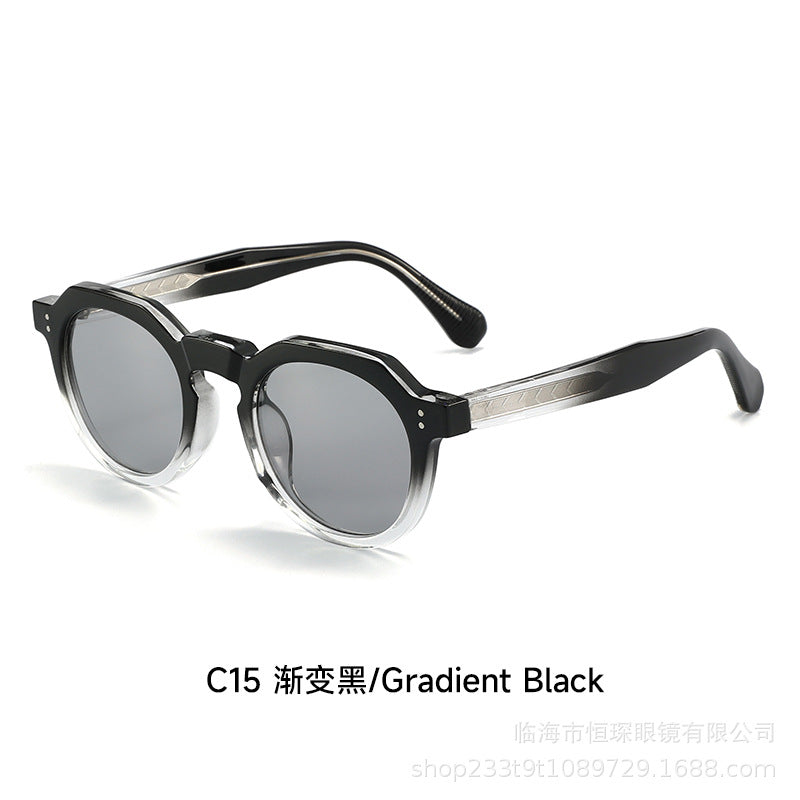 Damen stilvolle Sonnenbrille mit einzigartigem achteckigem Rahmen Brehn