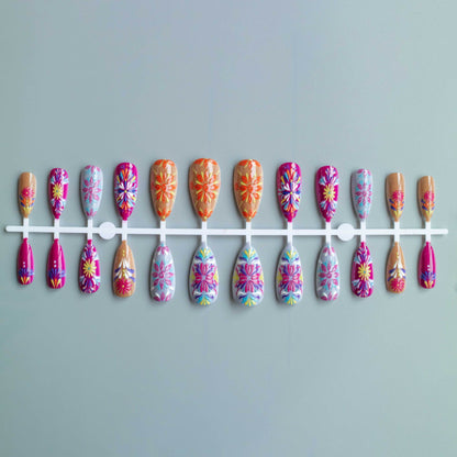 Kreatives Blumen-Acryl-Nagelkunst-Design-Kit