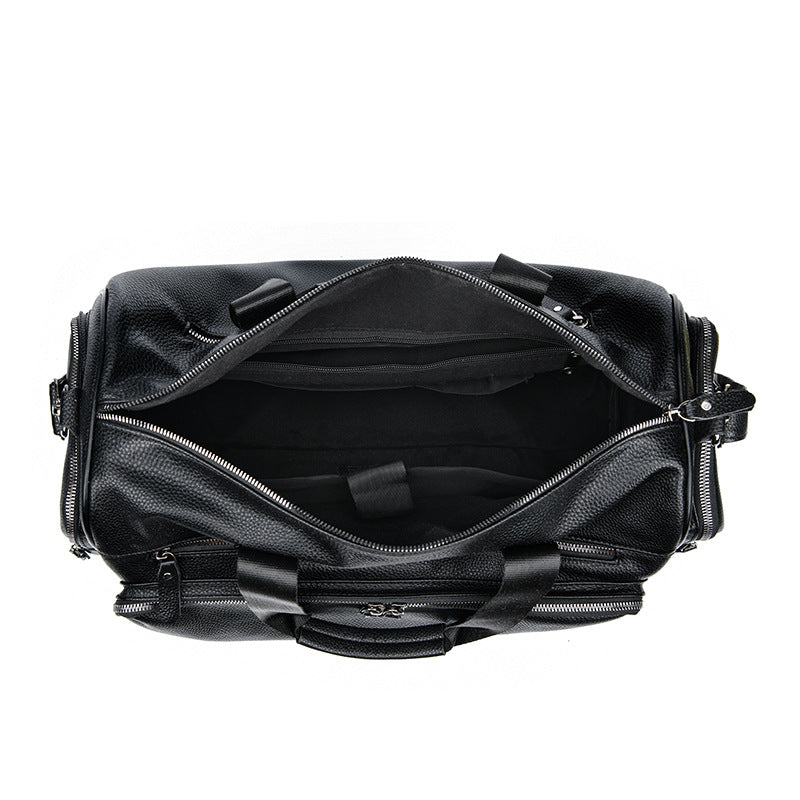 Premium Leder Wochenende Duffle Tasche Brehn