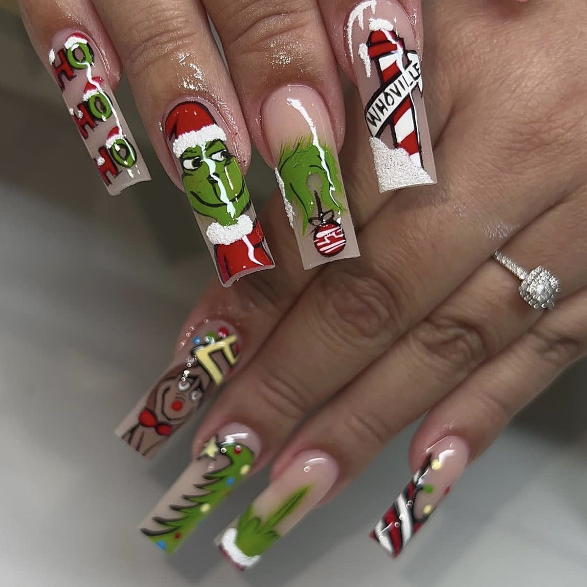 Weihnachts-Themen 3D Nagelkunst Set Brehn