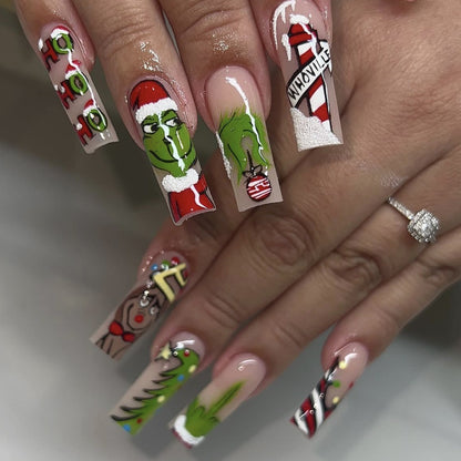 Weihnachts-Themen 3D Nagelkunst Set Brehn