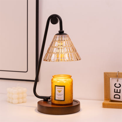 Industrielle Glas Tischlampe