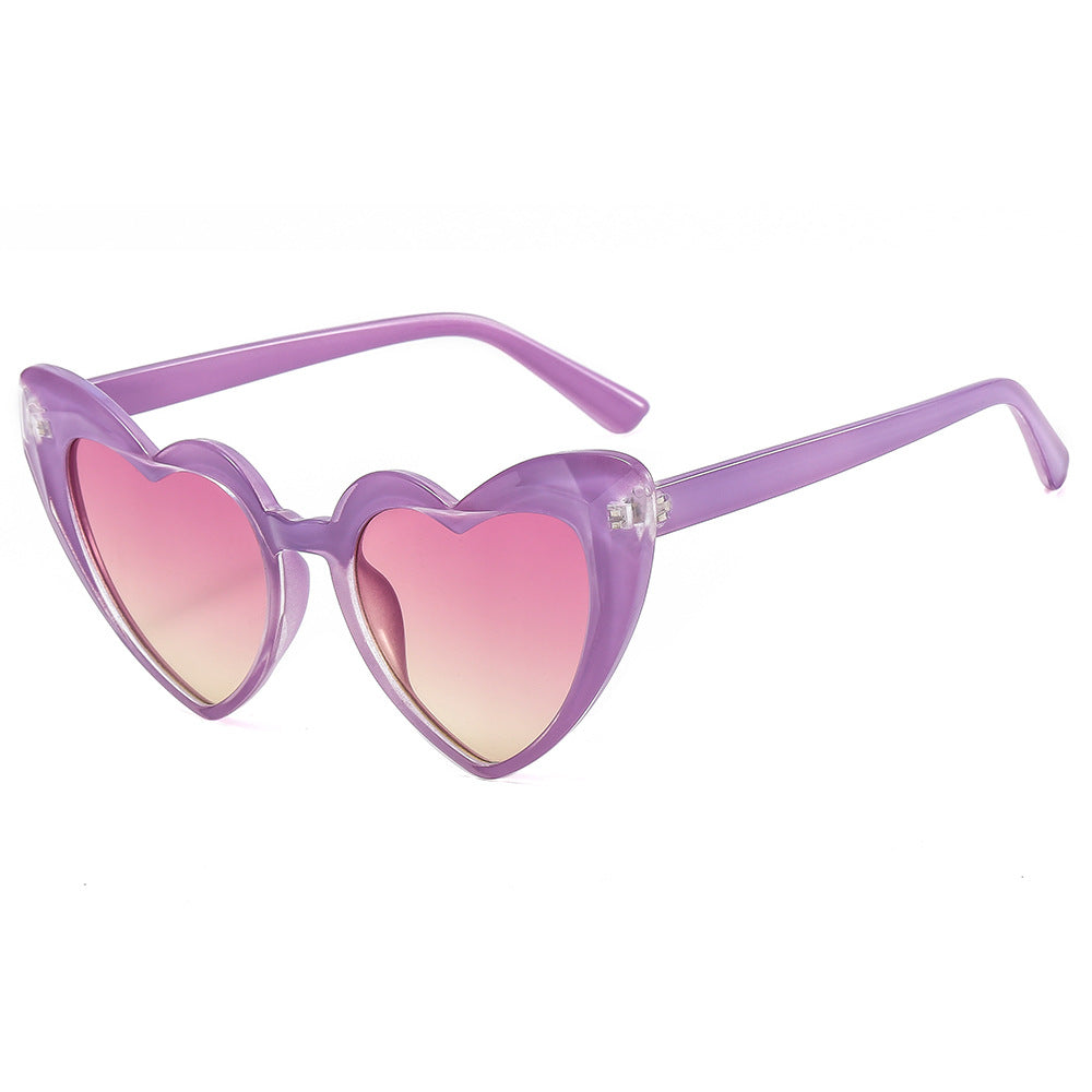 Damen modische Herz-Sonnenbrille mit UV-Schutz Brehn