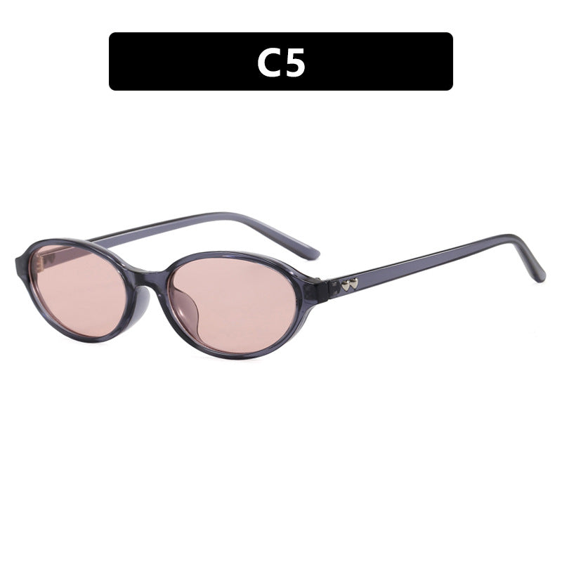 Damen modische Sonnenbrille mit ovalem Rahmen und UV-Schutz Brehn