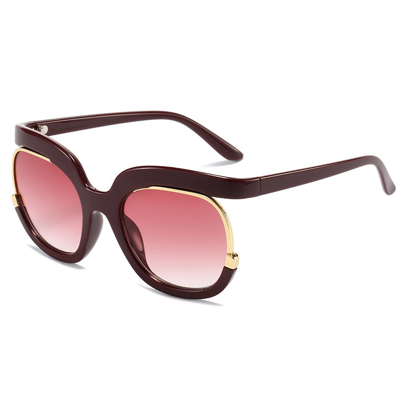 Damen Oversized Sonnenbrille mit elegantem Tortoise-Design Brehn