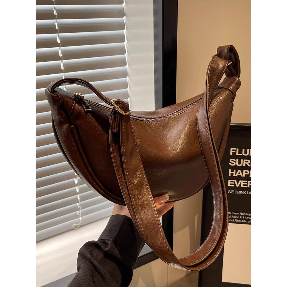 Sleek Leder Hobo Tasche Brehn