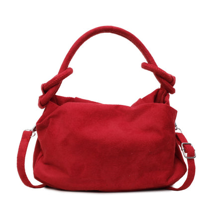 WoSoft Wildleder Hobo Tasche Brehn
