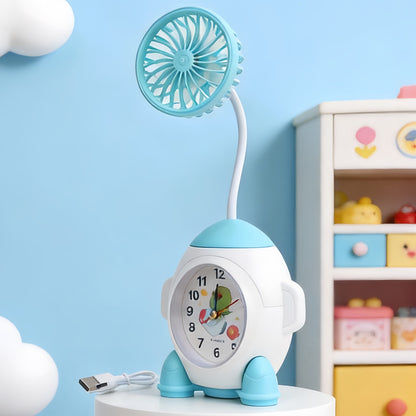Damen Multifunktionale Tischuhr mit Ventilator Brehn