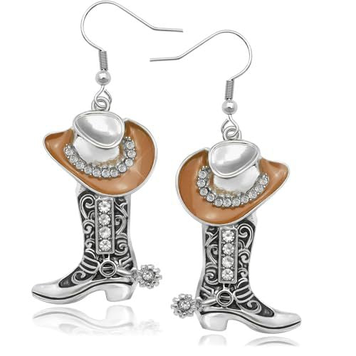Cowboy Stiefel und Hut Ohrringe Brehn