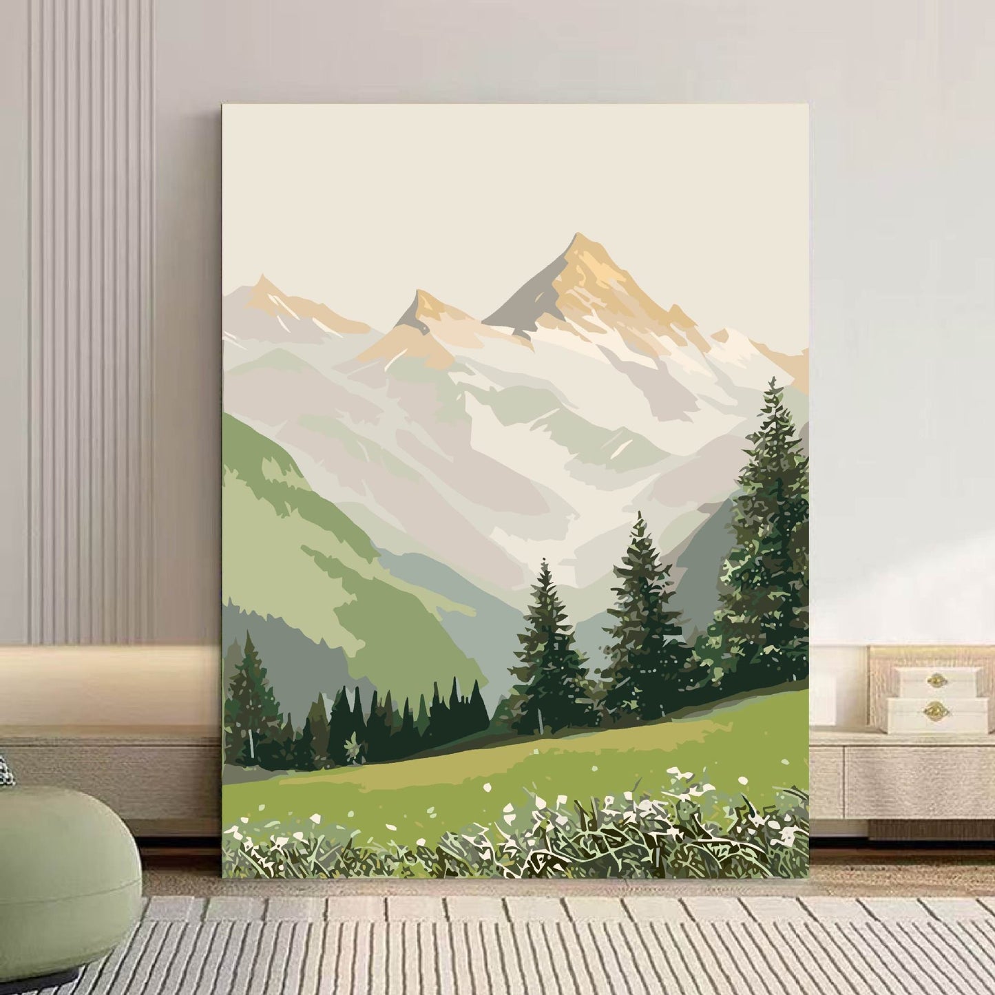 Szenische Berglandschaft Leinwand Kunst Brehn 1785768018