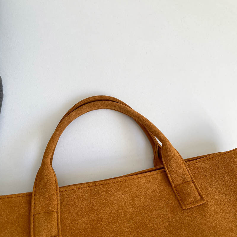 Stylische Faux Wildleder Tragetasche