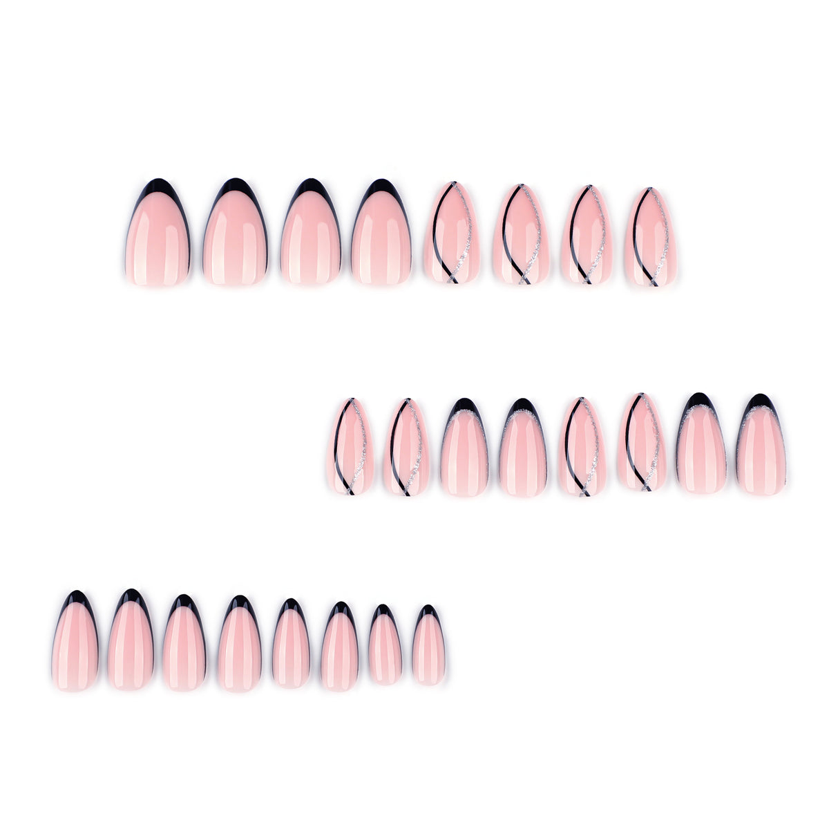 Glamouröse Nagelverlängerungen mit elegantem Spitzen-Design Brehn