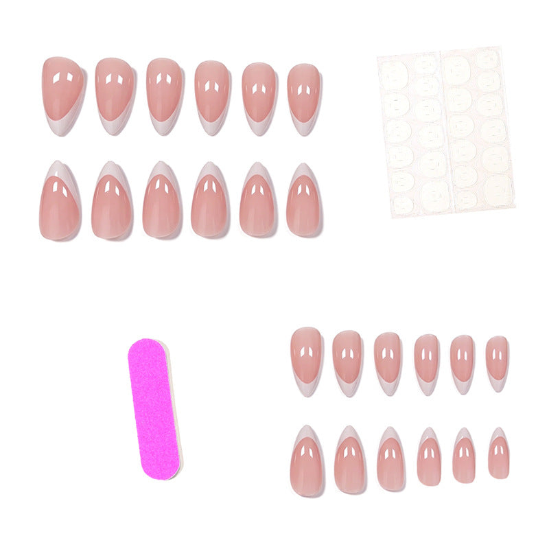 Elegante French Tip Nagel Kunst Verlängerungen Brehn 1789915249