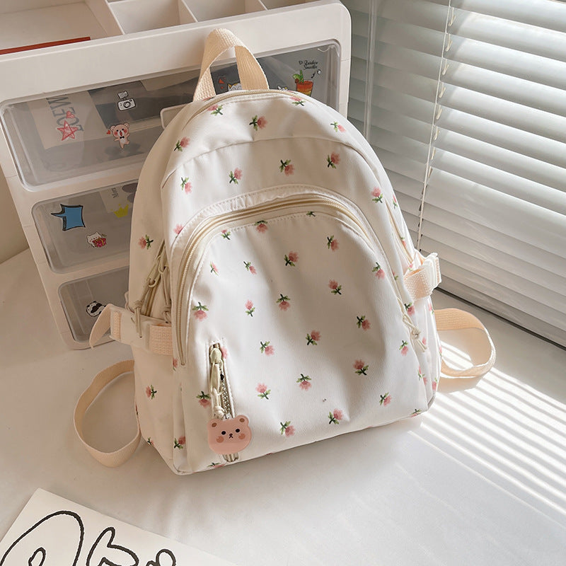 Blumendruck Freizeit Schul Rucksack