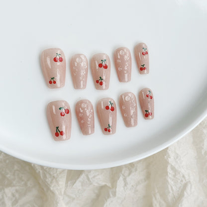 Schmetterlings-verzierte Press-On Nagelset