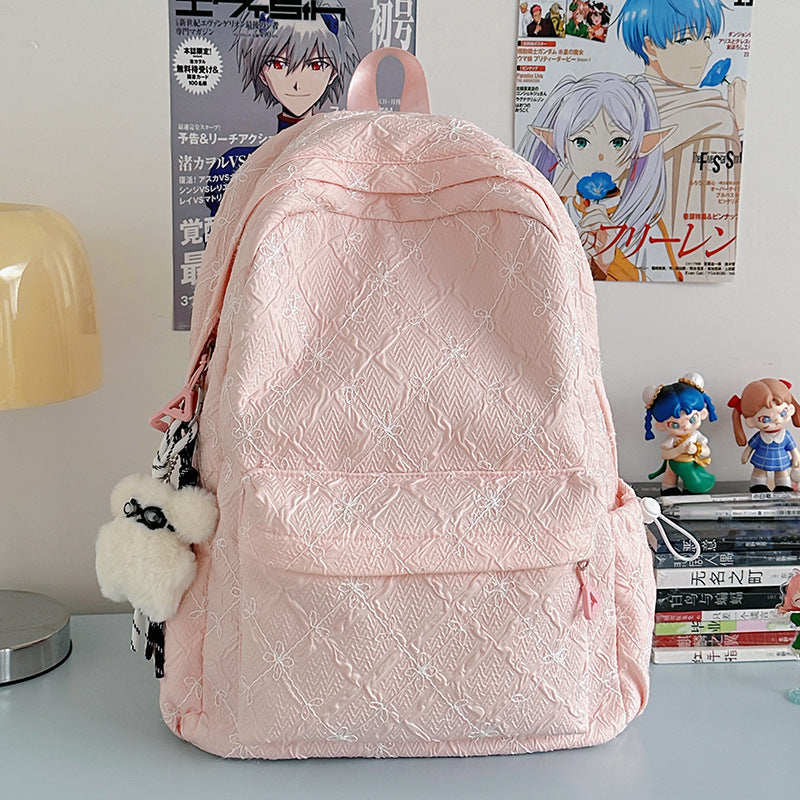 Gestickter strukturierten Schulrucksack