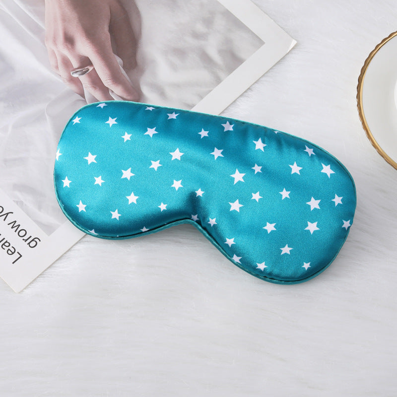 Damen nan seidig-weiche contoured Schlafmaske mit Komfortpolster und Sternenmuster Brehn
