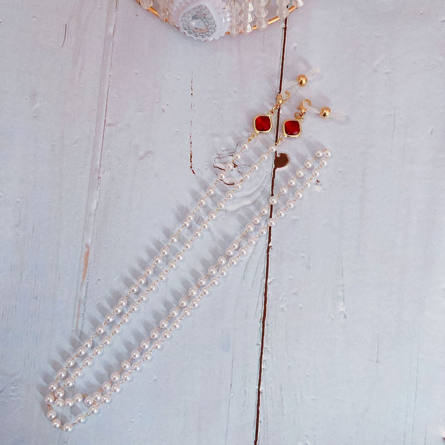 Elegante Perlenkette mit Goldenen Akzenten Brehn