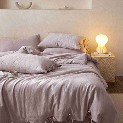 Luxus Jacquard Knotenverschluss Bettwäsche Set