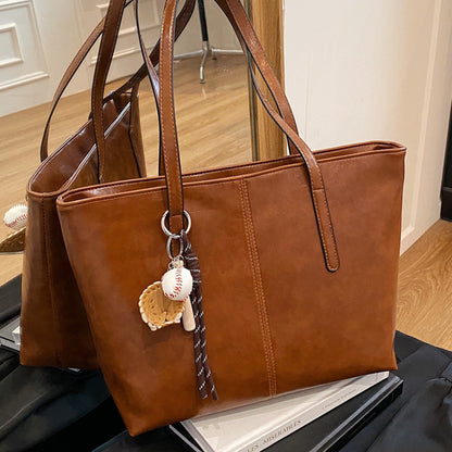 Moderner Leder Tote Bag