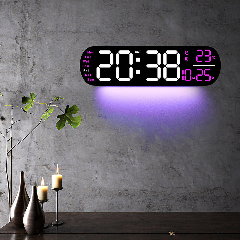 Digitaler LED-Wecker mit großem Display und Temperaturanzeige Brehn