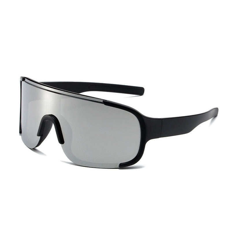 Herren Übergroße Futuristische Schild Sonnenbrille Brehn